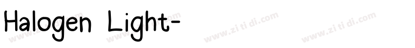 Halogen Light字体转换 Halogen Light字体转换